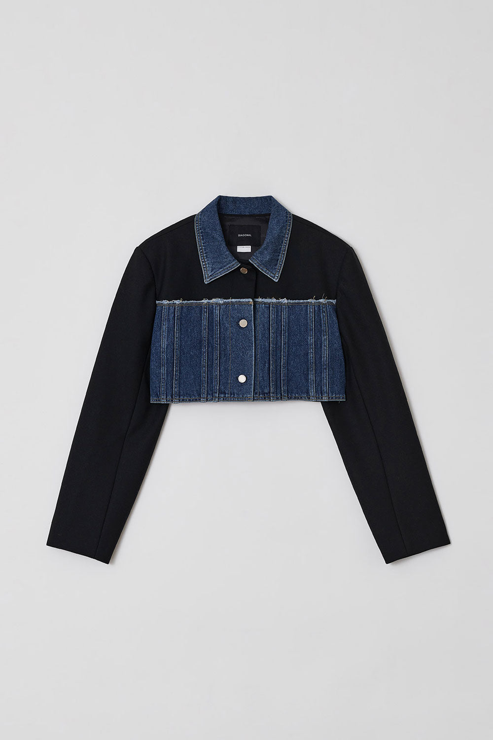 DENIM MIXED JACKET-WOOL