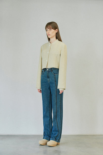 WOOL SLIM STADIUM JUMPER