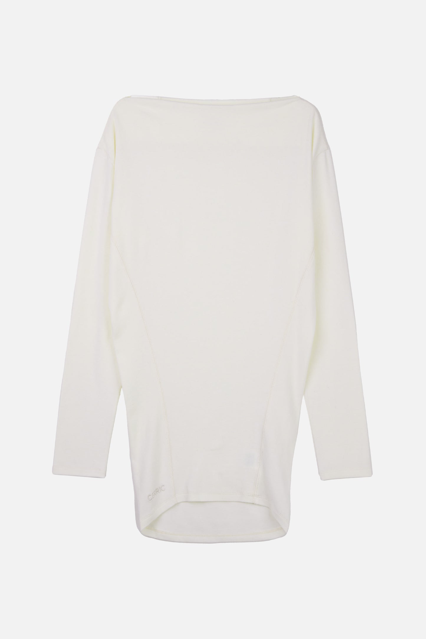 INCISION TAPERED TOP / IVORY