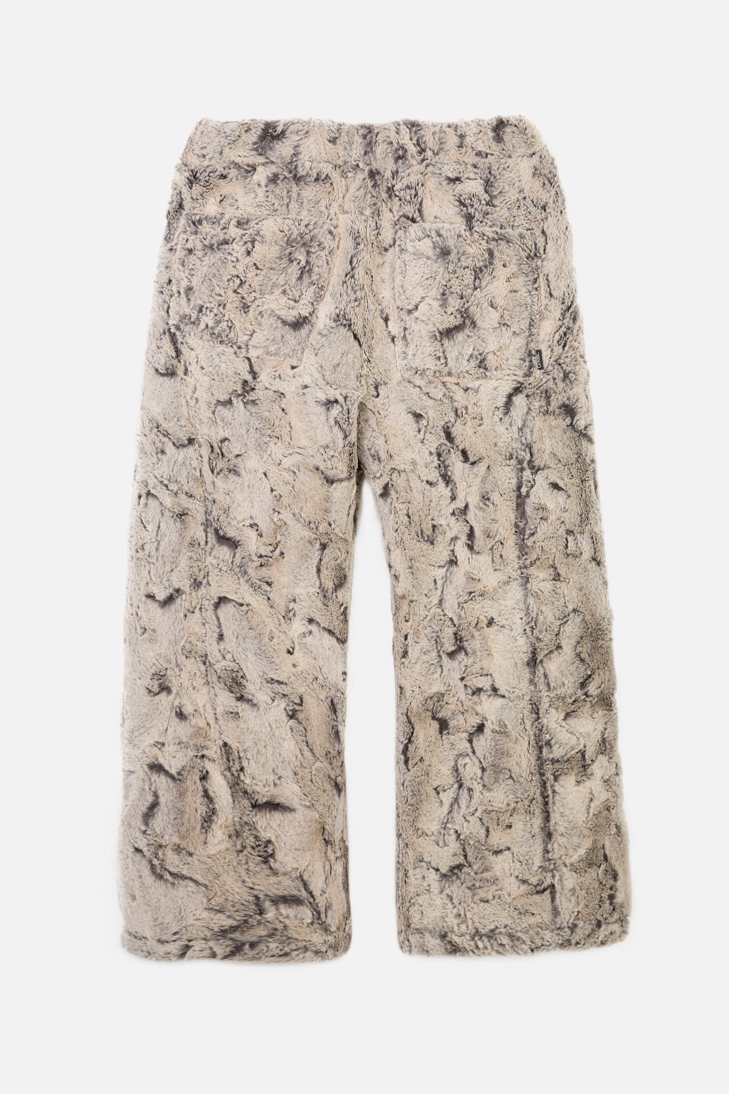 SHEARED FUR WIDE PANTS / BEIGE