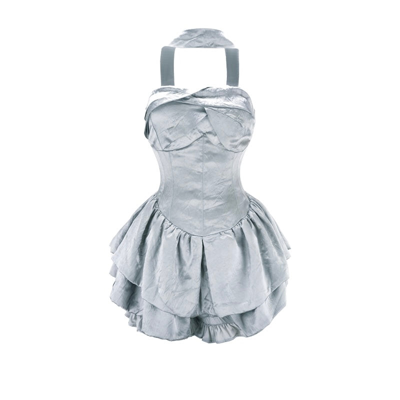 Mona Dress - Grey Blue