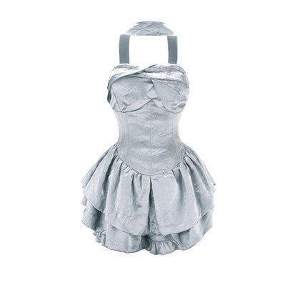 Mona Dress - Grey Blue