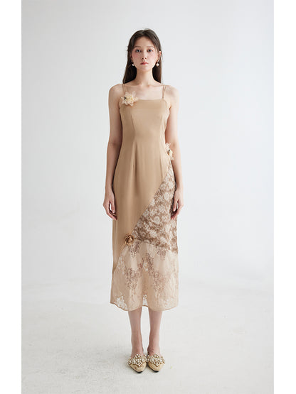 Ethereal Charm Acetate Dress