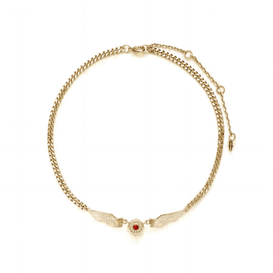 Tomorrow's Girl Series - Angel Eye Choker Necklace (Matte Gold)