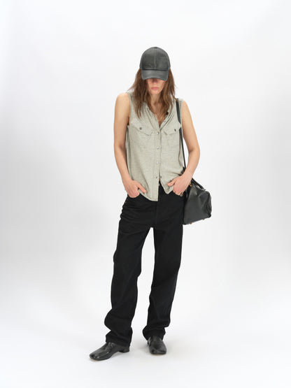 Knitted Shirt-Style Tank