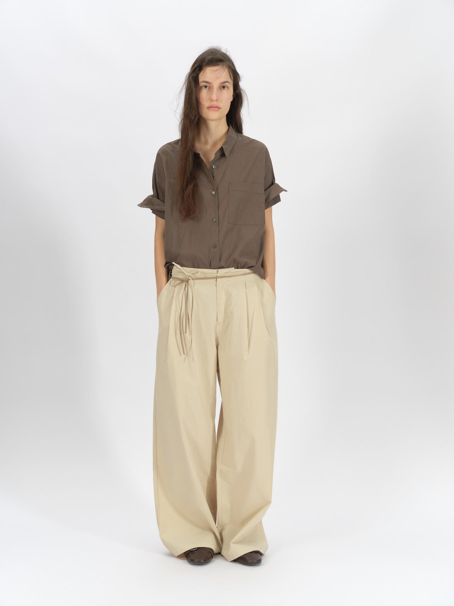 003 Wide Rolled-Sleeve Shirt