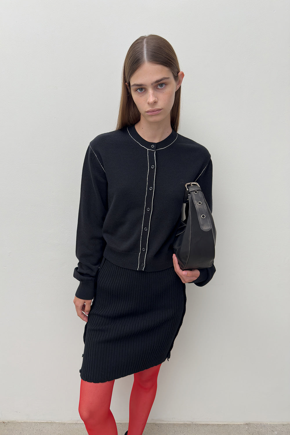 STITCH KNIT CARDIGAN