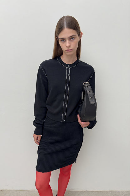 STITCH KNIT CARDIGAN