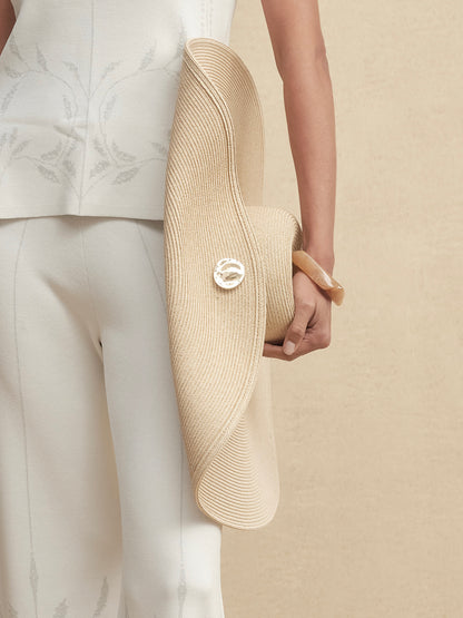 Streamlined Oversized Wide Brim Sun Hat