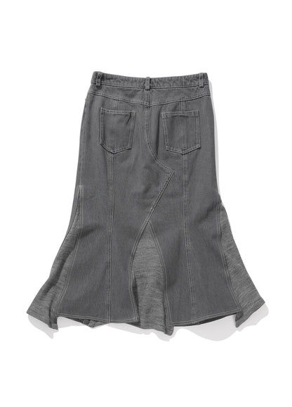 Layered Hybrid Skirt Ash