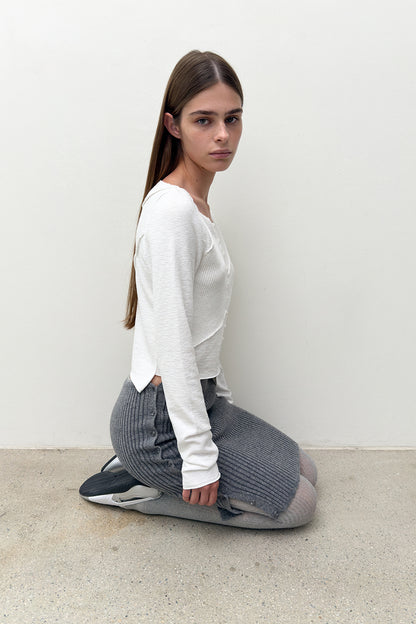 TWO WAY BUTTON TUBE TOP/SKIRT