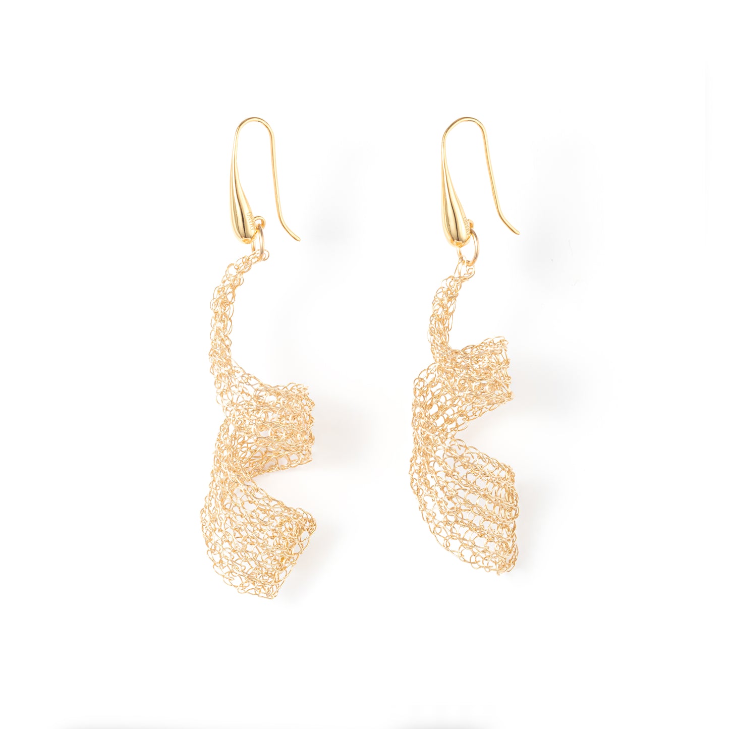 Chasing Light Series - Gold Wave Earrings