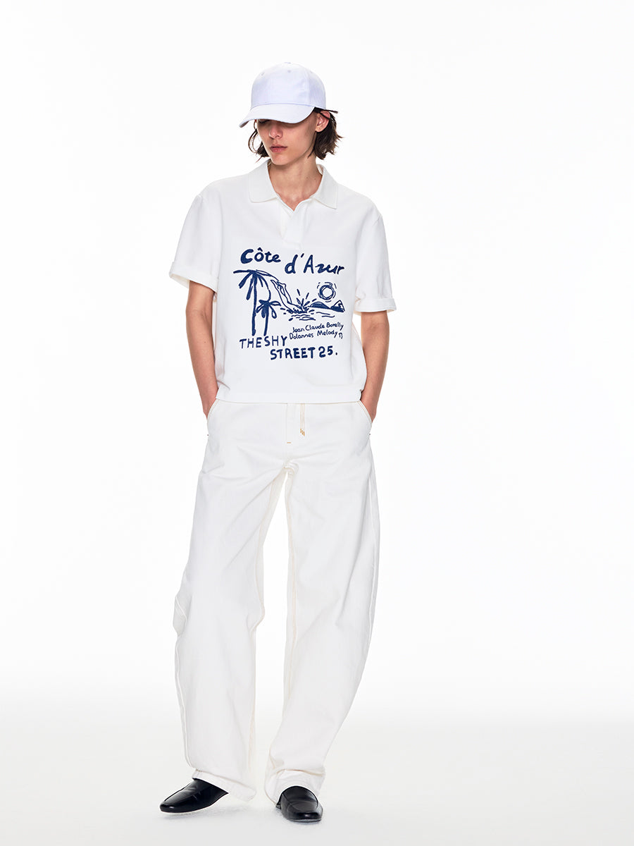 WHITE BUTT-SLIMMING SCIMITAR JEANS