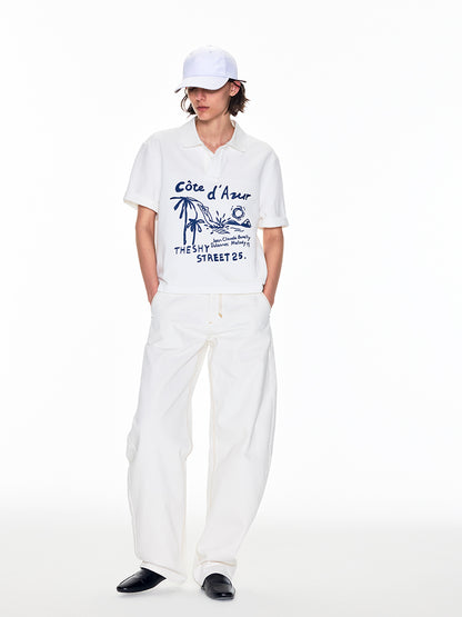 WHITE BUTT-SLIMMING SCIMITAR JEANS
