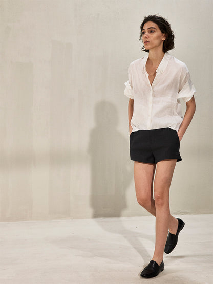 DOUBLE WAISTBAND MINIMALIST SHORTS