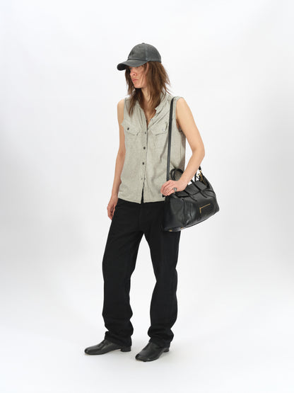 Knitted Shirt-Style Tank