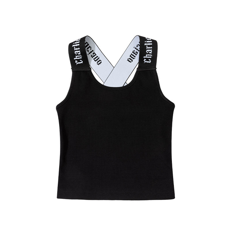 Logo Strap Short Tank Top