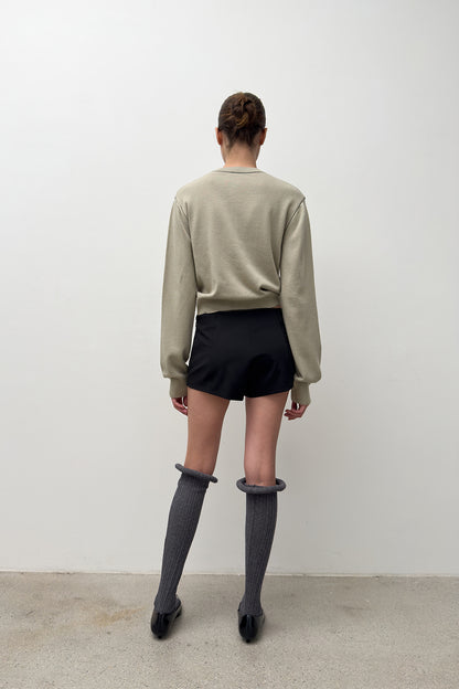 STITCH KNIT CARDIGAN CREAM