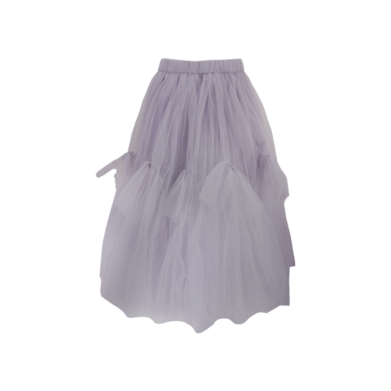 Dot Bow Tulle Skirt