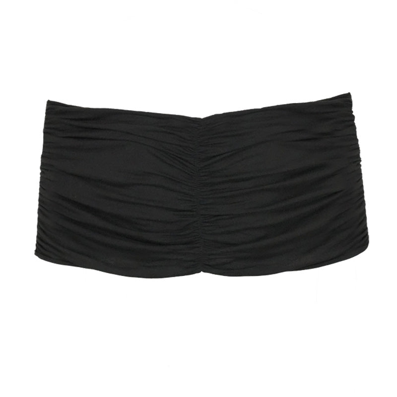 Wrapped Bandage Tube Top Black