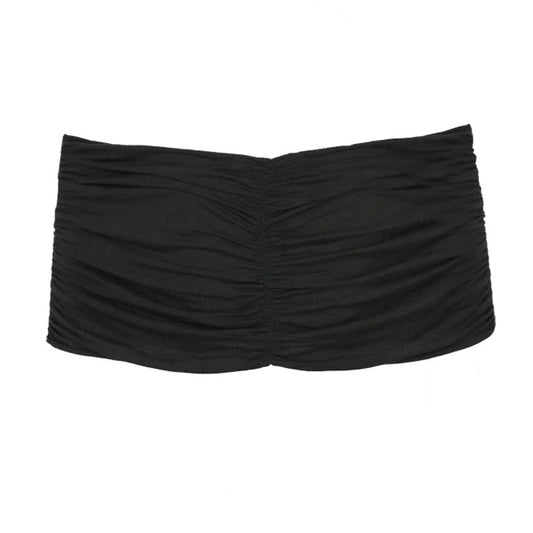 Wrapped Bandage Tube Top Black