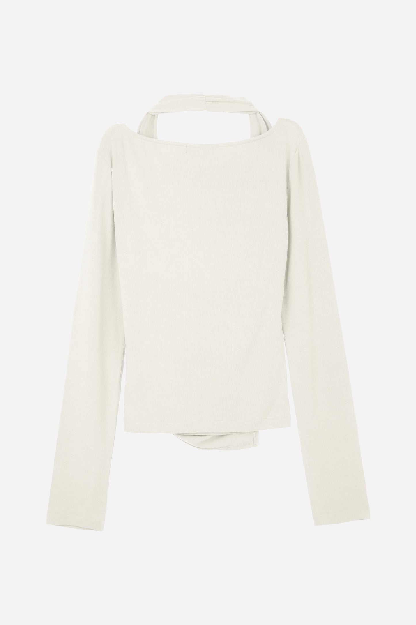 LAYERED HALTER TOP / IVORY