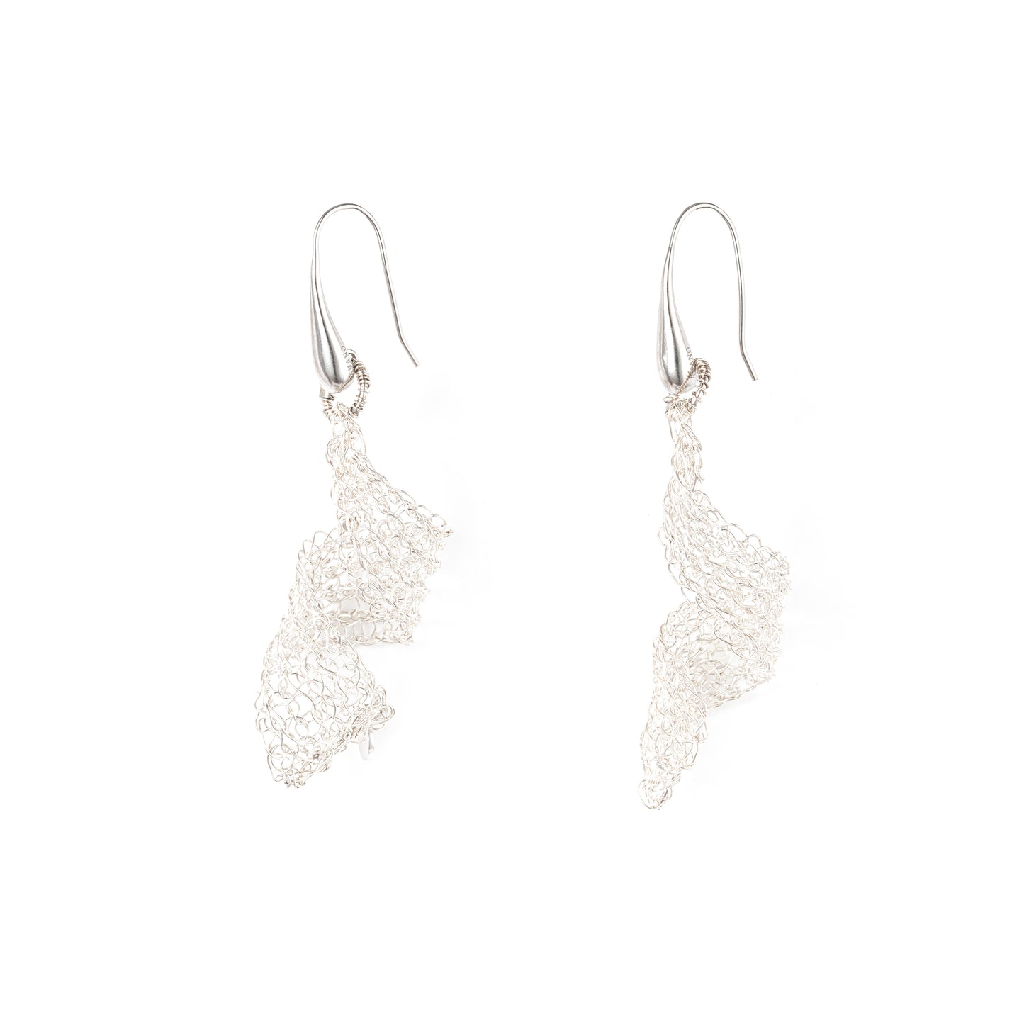 Chasing Light Series - Silver Wave Earrings