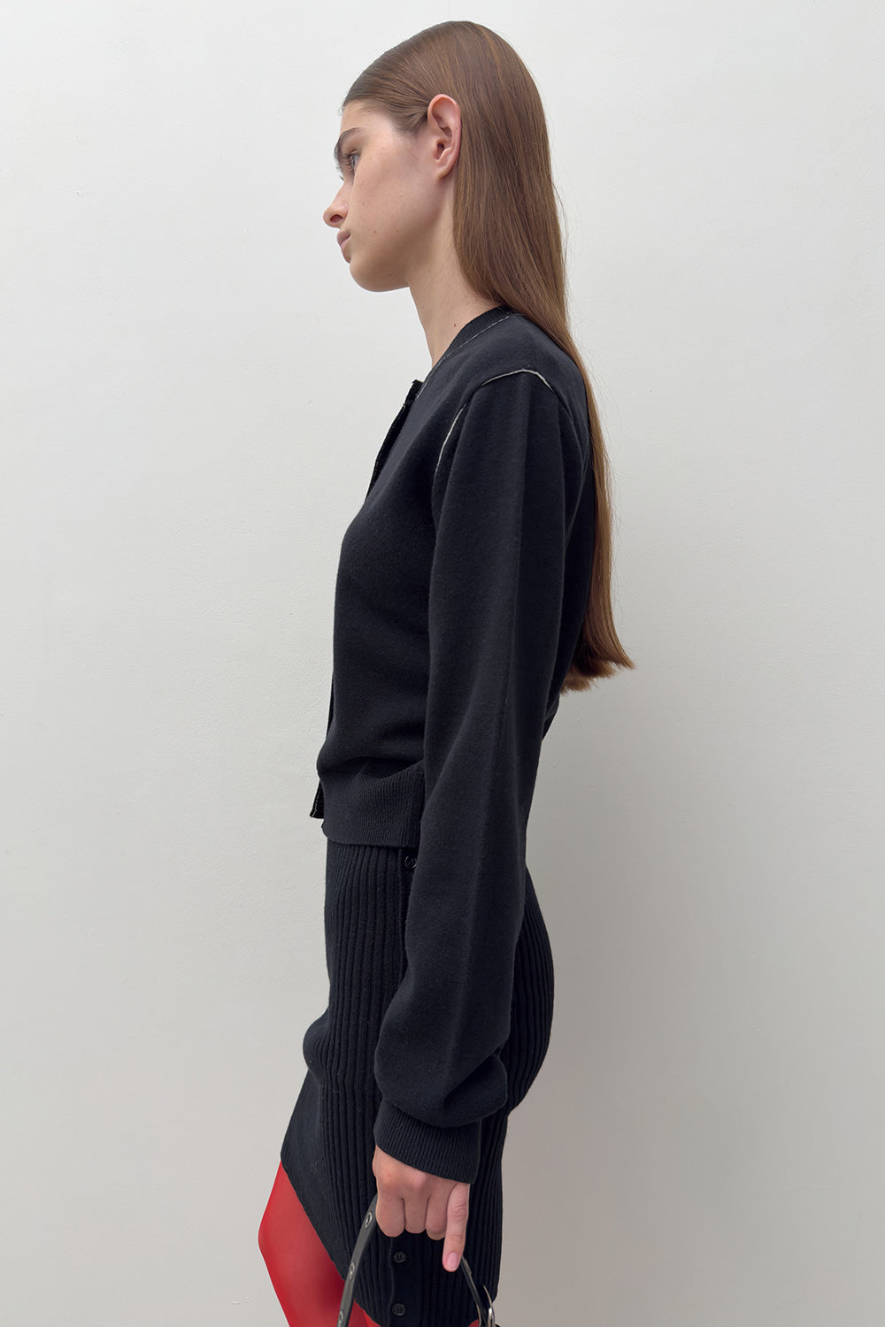 STITCH KNIT CARDIGAN