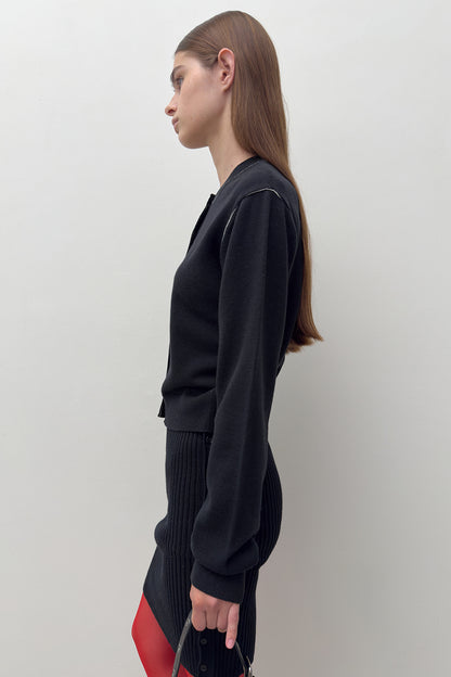 STITCH KNIT CARDIGAN
