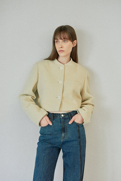 WOOL SLIM STADIUM JUMPER