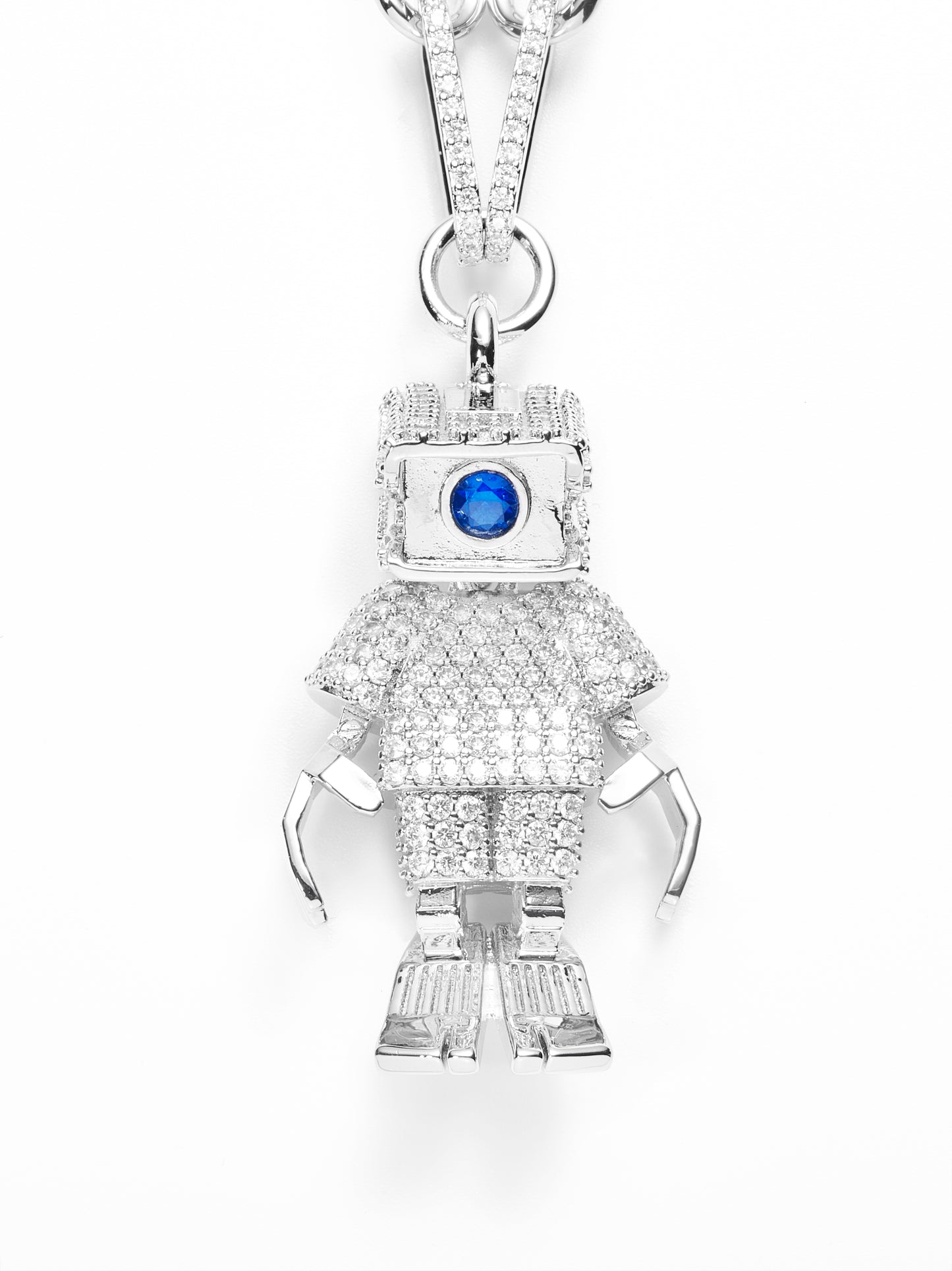 High Street Series - Surveillance Robot Necklace - Full Diamond
