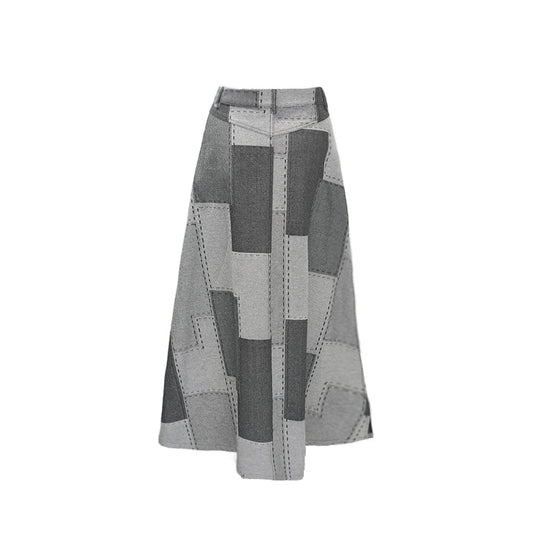 Deconstructed Asymmetric Maxi Skirt