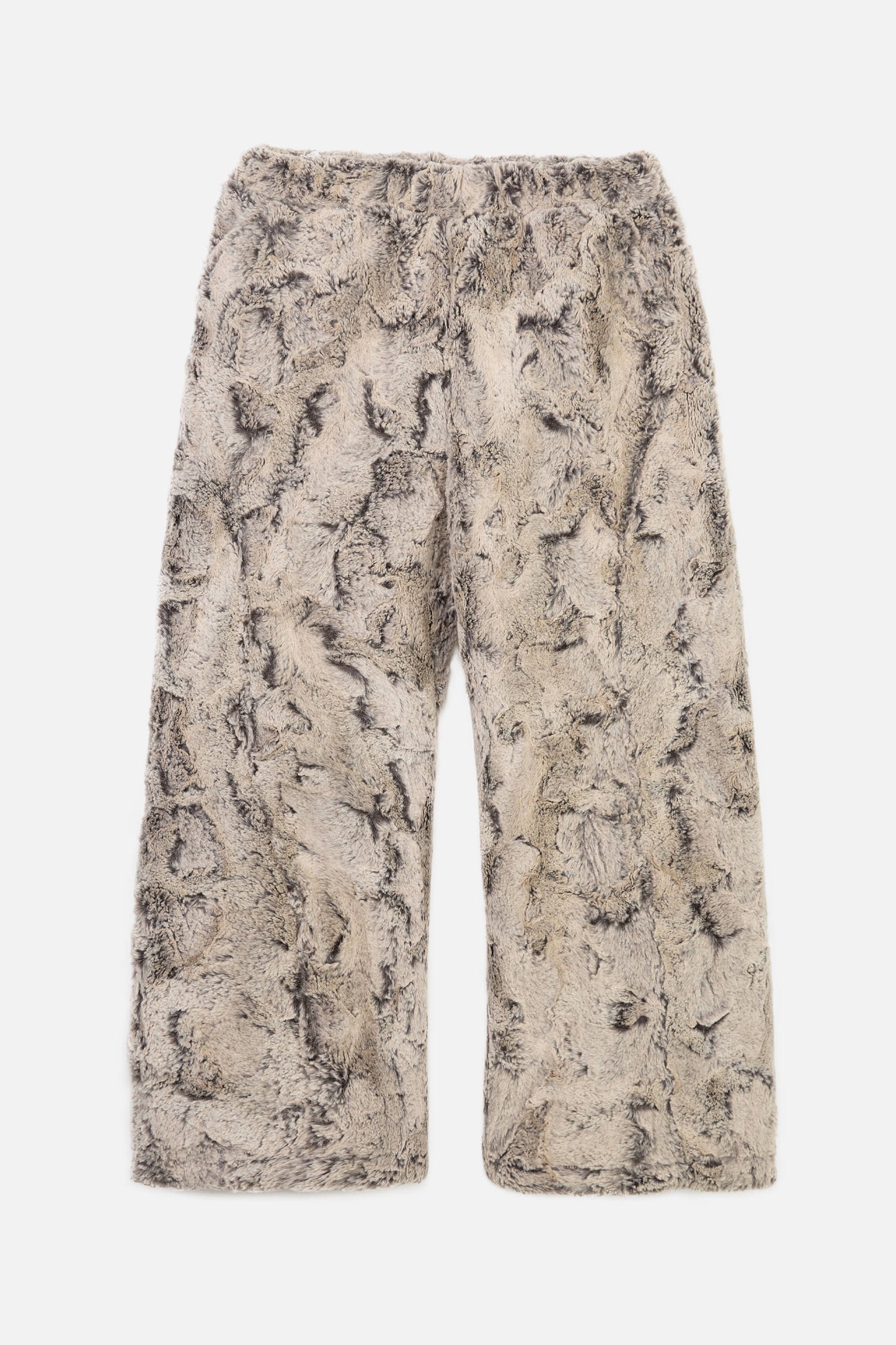 SHEARED FUR WIDE PANTS / BEIGE