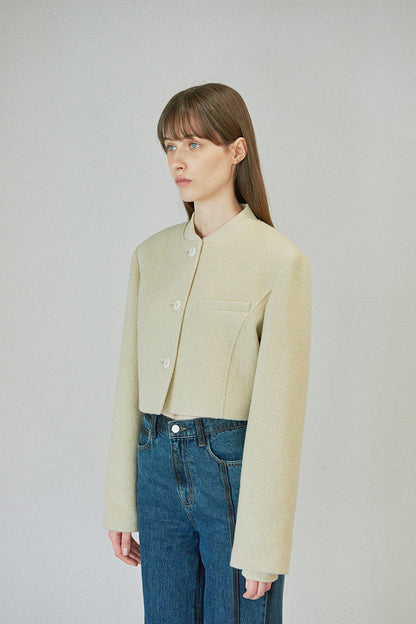 WOOL SLIM STADIUM JUMPER