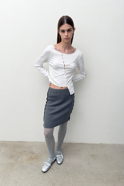 TWO WAY BUTTON TUBE TOP/SKIRT