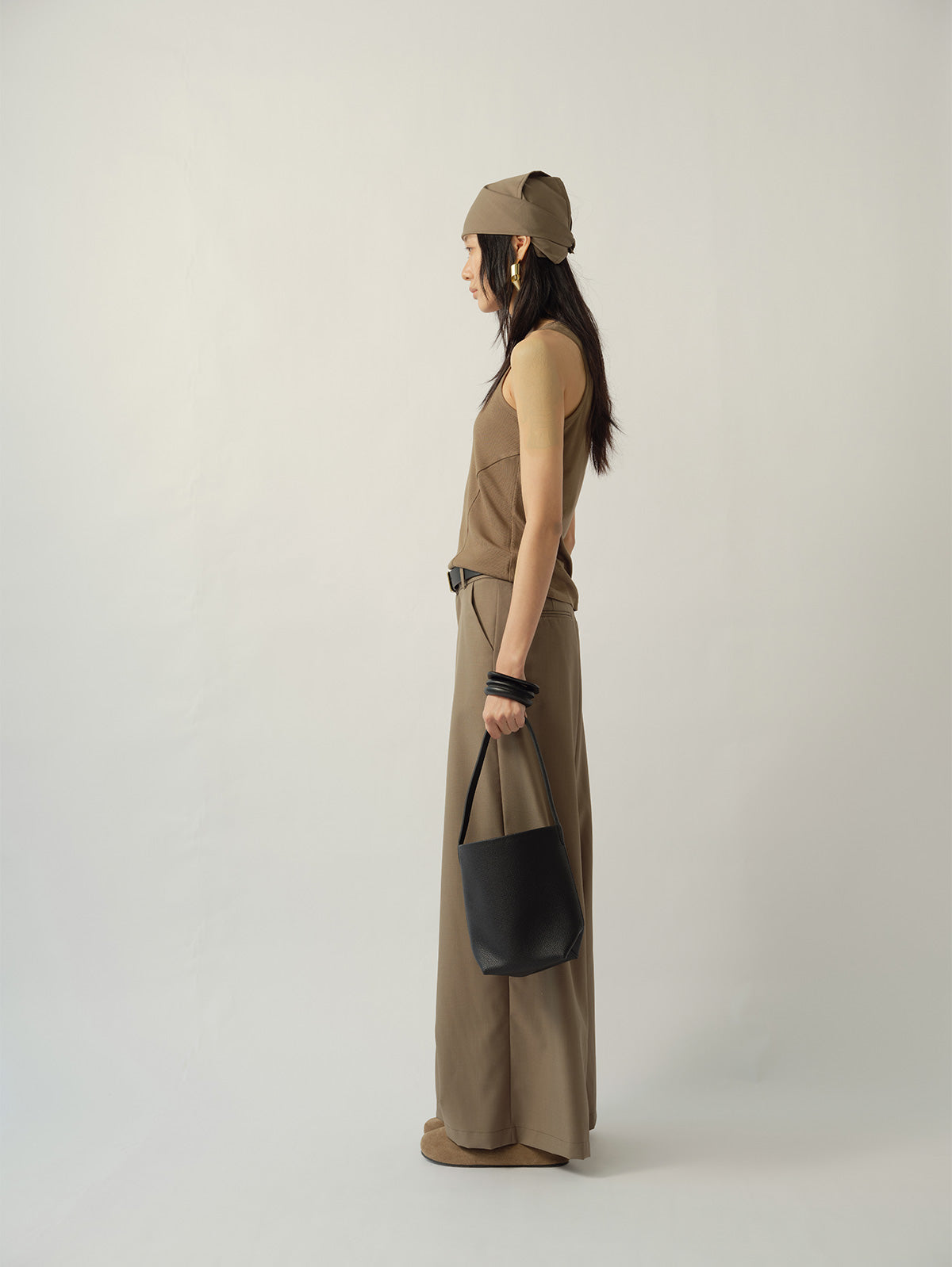 T-shaped tank top Green