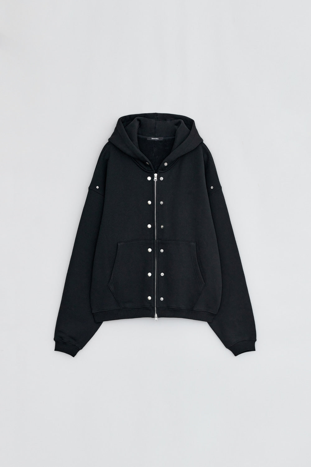 HARDWARE EMBELLISHED HOODIE BLACK