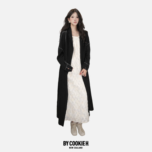 Cross Stitch Wool Knit Cardigan