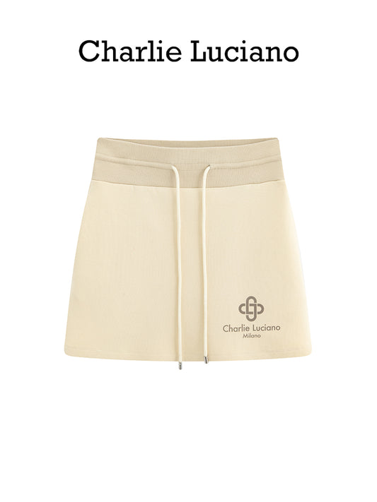 Logo Drawstring Skirt