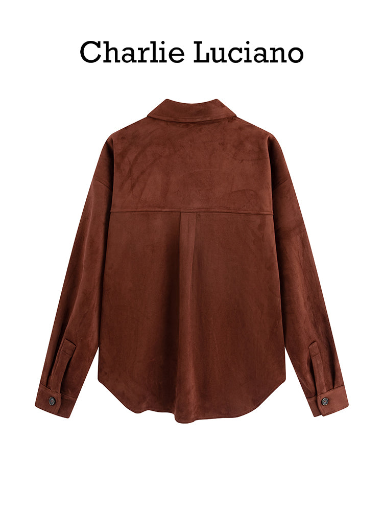 Suede Shirt Jacket