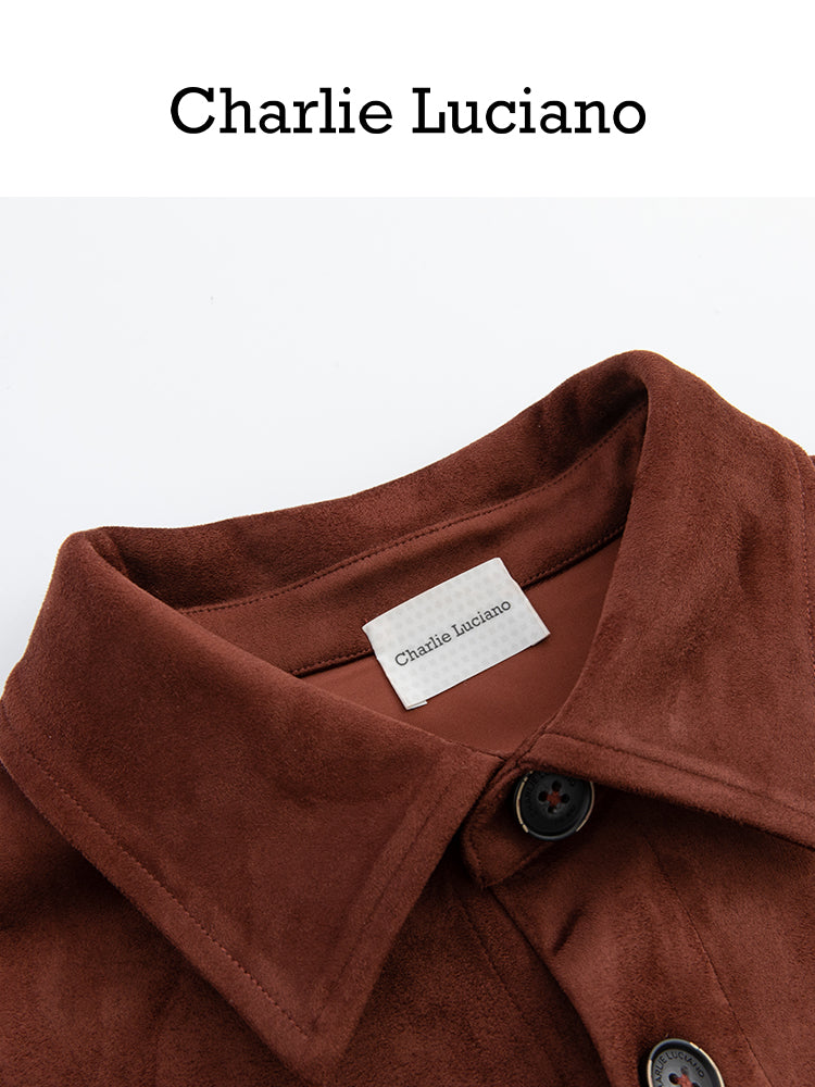 Suede Shirt Jacket