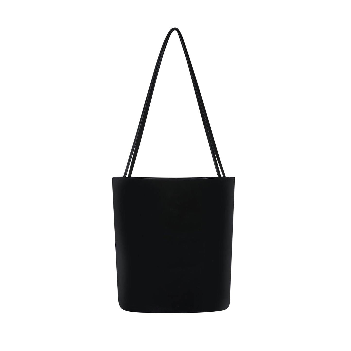 TENERA Eco-friendly Vegan Leather Bucket One-Shoulder Bag Large/Black