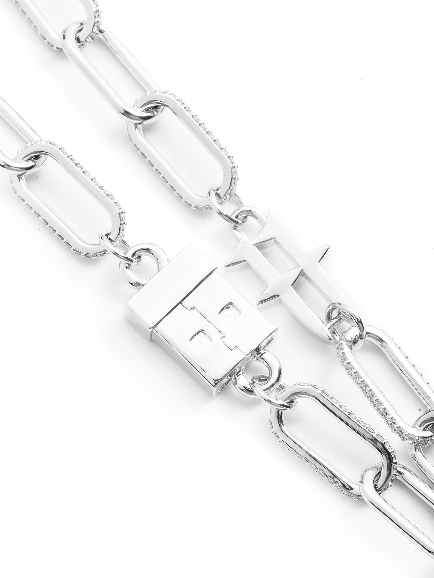 High Street Series - Surveillance Robot Necklace - Full Diamond