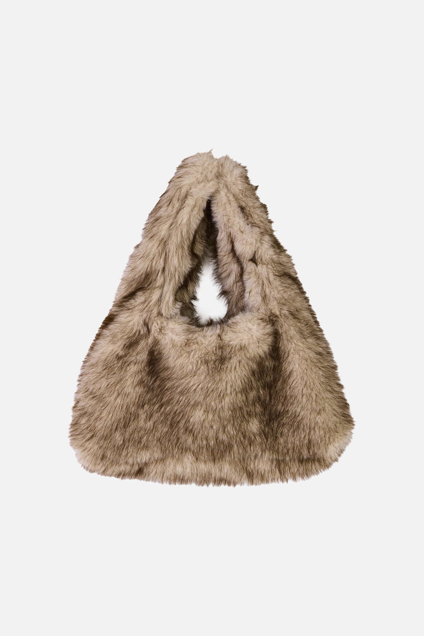 FUR TOTE BAG / BEIGE