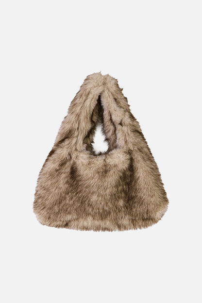 FUR TOTE BAG / BEIGE