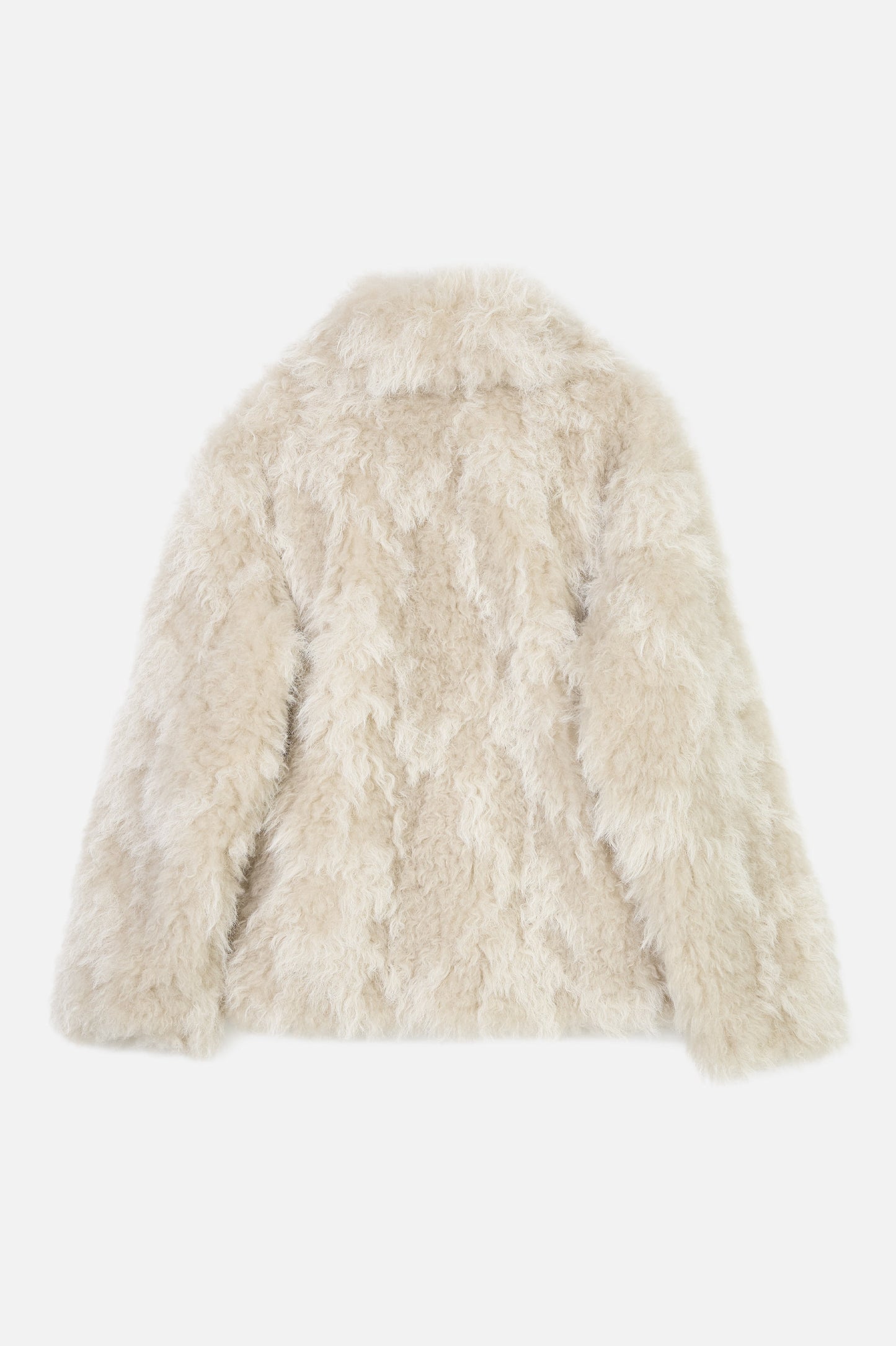 MIXED FUR JACKET / IVORY