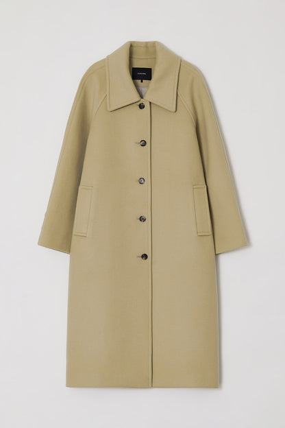 RELAXED BALMACAAN COAT CREAM