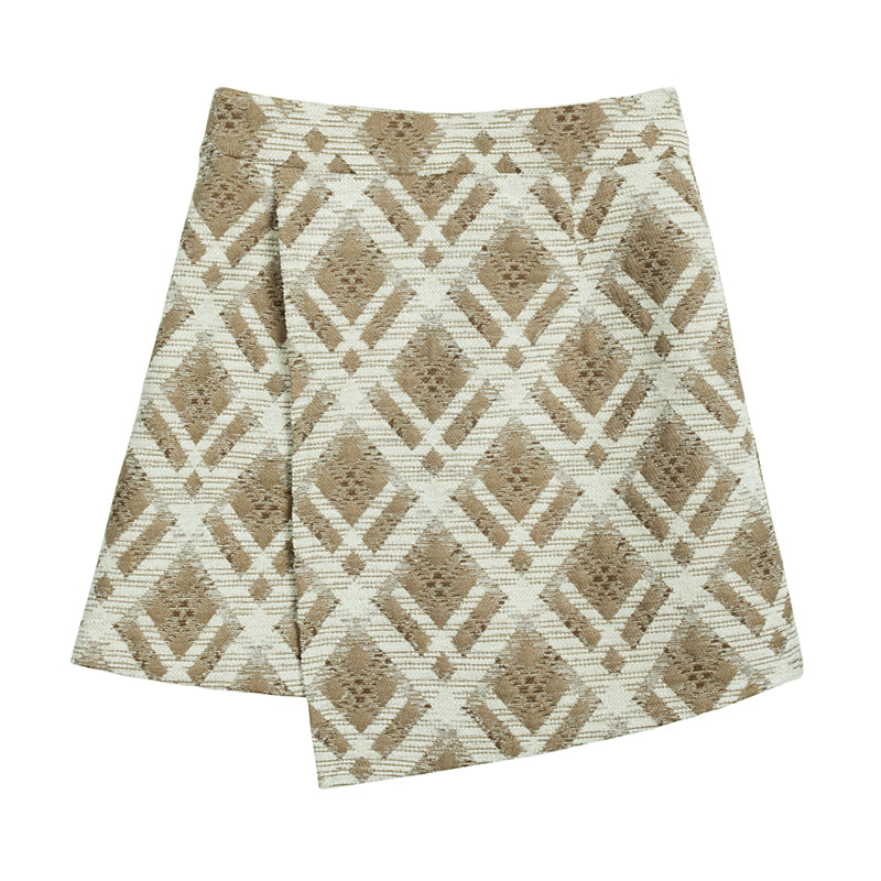 Patterned Short Skirt