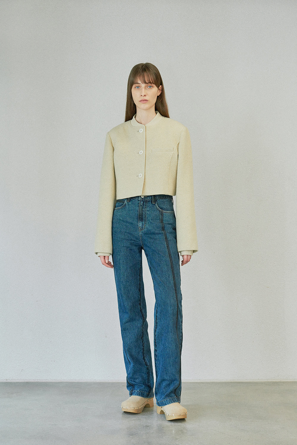 WOOL SLIM STADIUM JUMPER