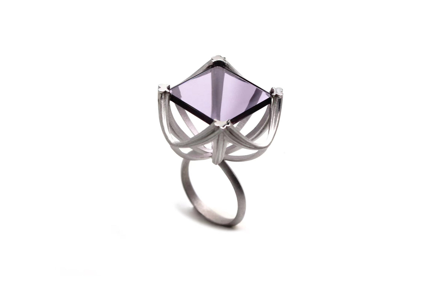 Xuguang Series Purple Sapphire Ring